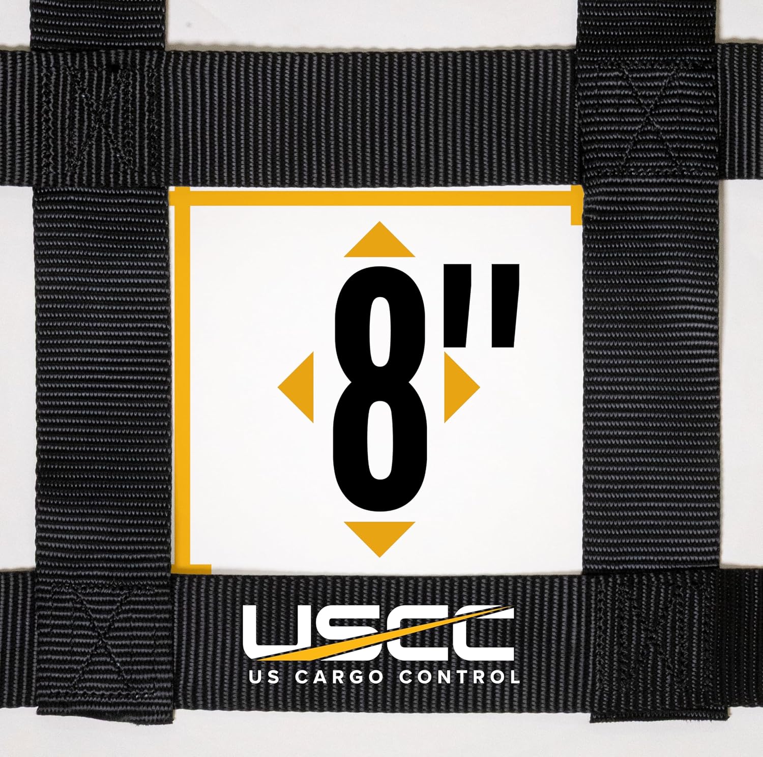 US Cargo Control E Track Cargo Nets for Trailer 82" x 42", Adjustable Heavy Duty Cargo Net with Ratchets for E-Track and X-Track Systems, 8" x 8" Holes, Use in Enclosed Trailers, Box Trucks, Garages - Image 4