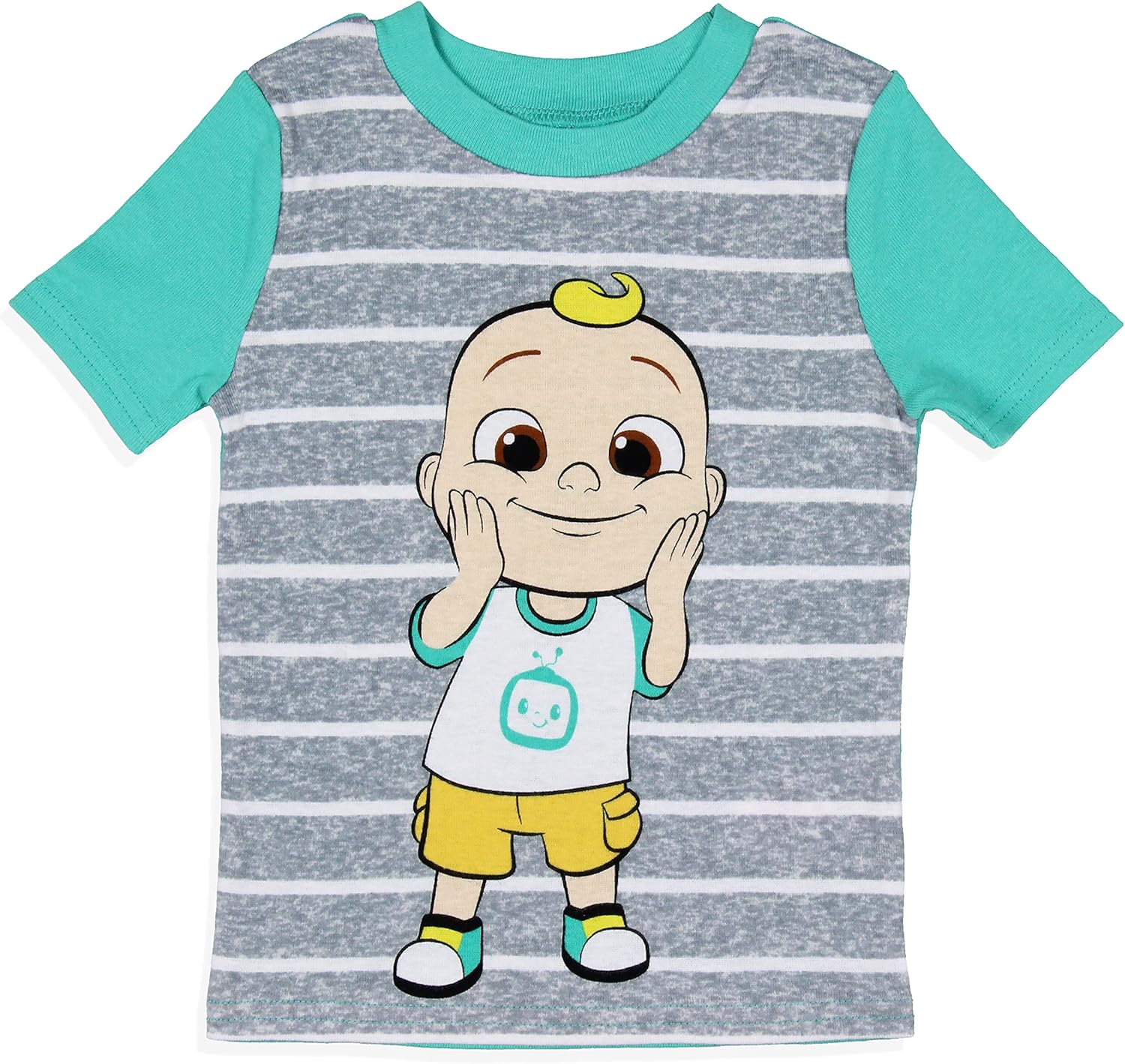 Komar Kids CoComelon Toddler Boys' JJ's Animal Friends Short Sleeve And Pant Pajama Set - Image 3