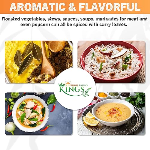 Miniatura 22 de Hojas de curry frescas - 4 oz - Paquete de $3.74 por oz - Inspeccionado por el USDA en el sitio, cultivado en Florida, altamente aromático y sabroso