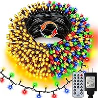 Vista 10 de echosari Guirnalda de 400 Luces LED de Navidad Conectables, Luces de Cadena Extra Largas de 66 Pies para Exteriores Conectables de Extremo a Extremo