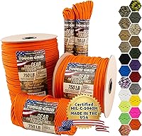 Vista 11 de TOUGH-GRID - Cuerda paracaídas de 340 kg, cuerda paracaídas 100% nailon Mil-Spec tipo IV utilizada por el ejército de Estados Unidos, ideal