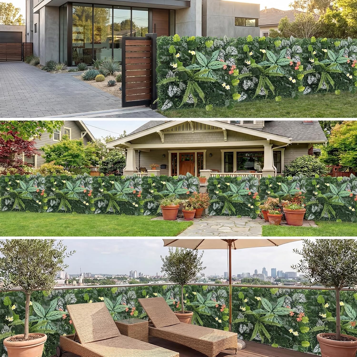 4 Pack 20"x20"Grass Wall Panels-Artificial Boxwood Panels for Greenery Wall Backdrop,UV-Protected Greenery Wall Backdrop Faux Greenery for Indoor Outdoor Decor,Garden Fence,Wedding,Privacy Screen