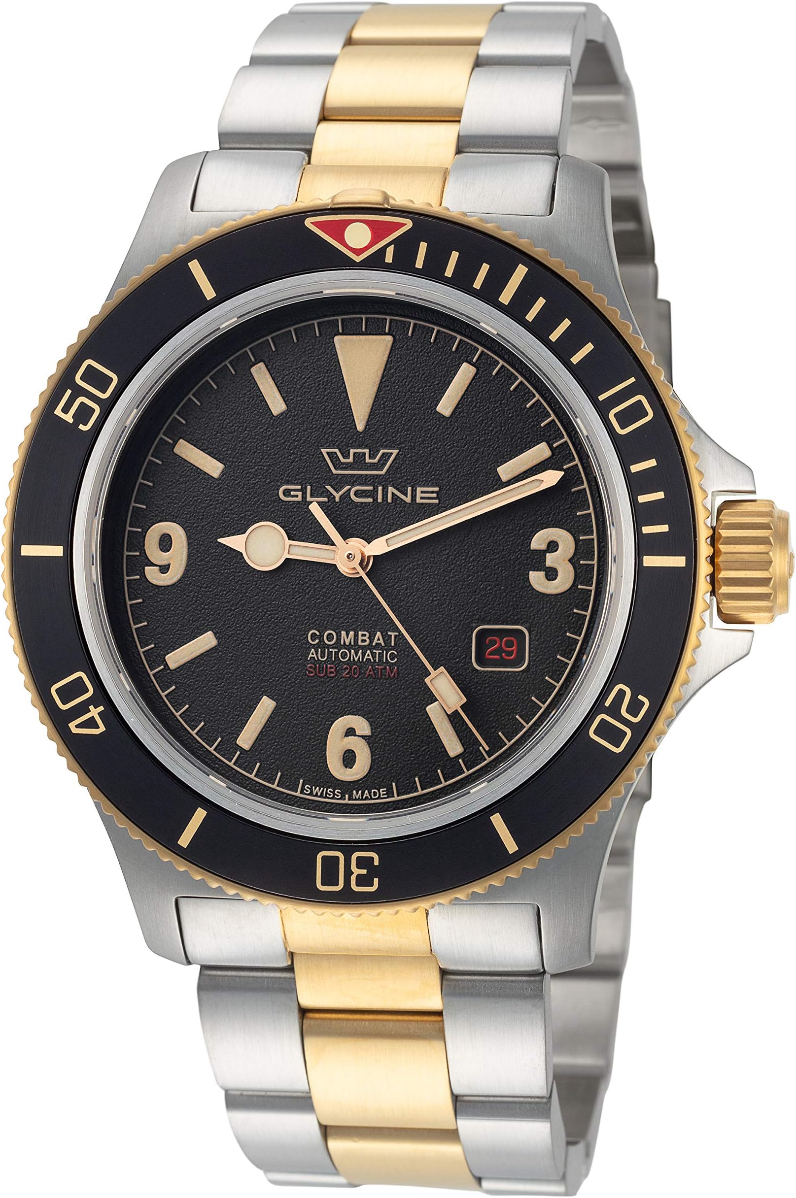 Glycine GL0259 Men's Combat Sub Vintage Automatic 42mm Watch