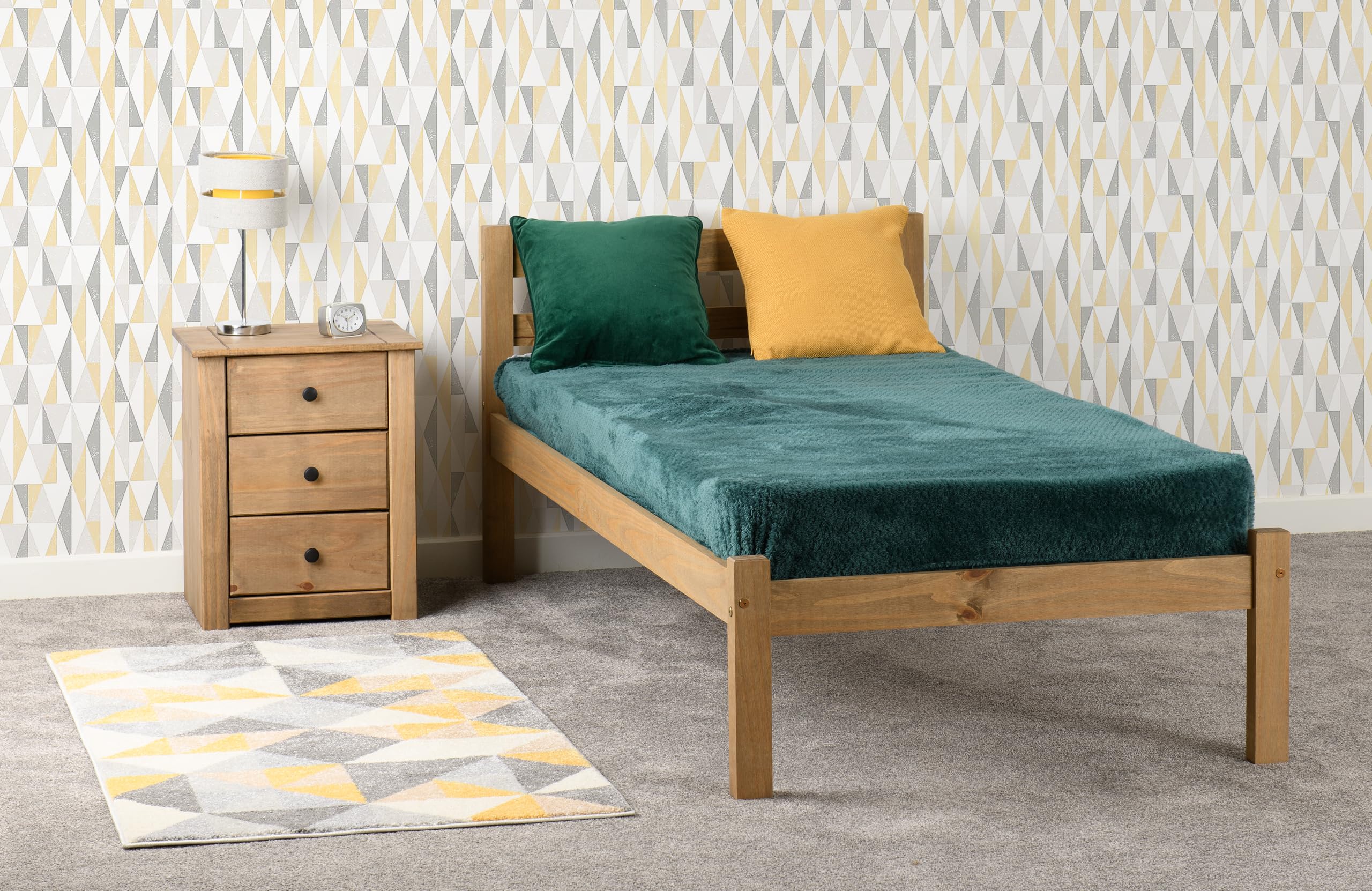 Seconique Panama Single Bed Frame Natural