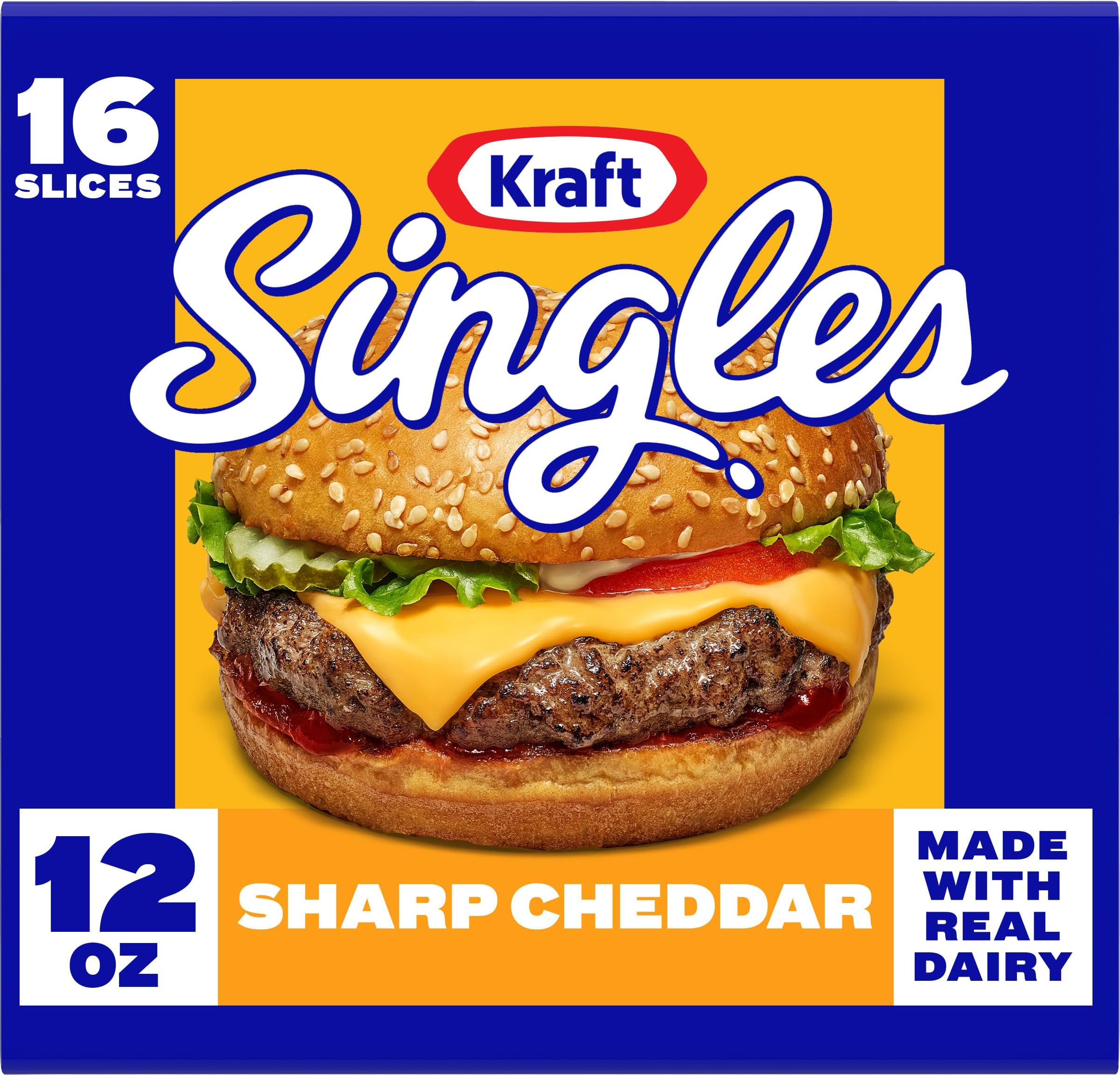 Kraft Singles Sharp Cheddar Slices