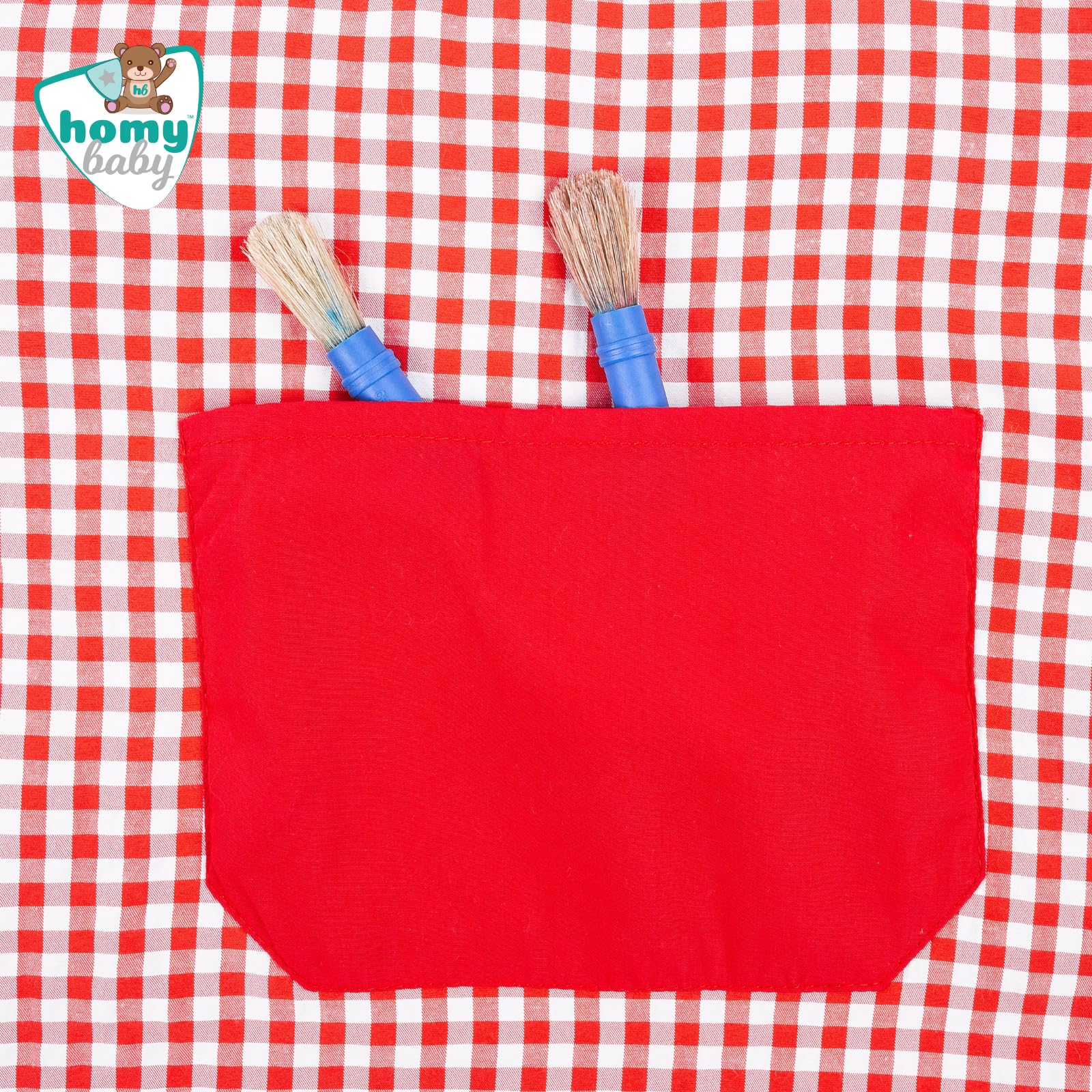 HOMYBABY® Bata Escolar Infantil Niño Niña Guardería Colegio Fácil de Poner Bolsillo Puños Cerrados