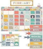 Vista 10 de Carson Dellosa Happy Place - Juego de 139 piezas de calendario español, encabezados mensuales, vacaciones, cubiertas de números, estaciones, clima