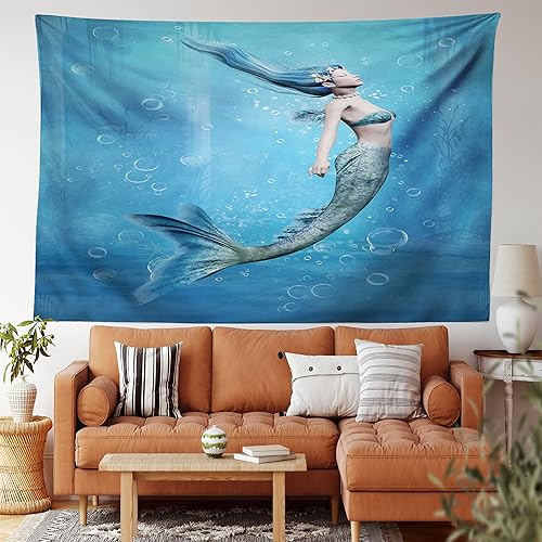 Miniatura 165 de Ambesonne Tapiz indie, estilo moderno de Memphis de los años ochenta, geométrico, abstracto, colorido, diseño de puntos, funky, para colgar en la