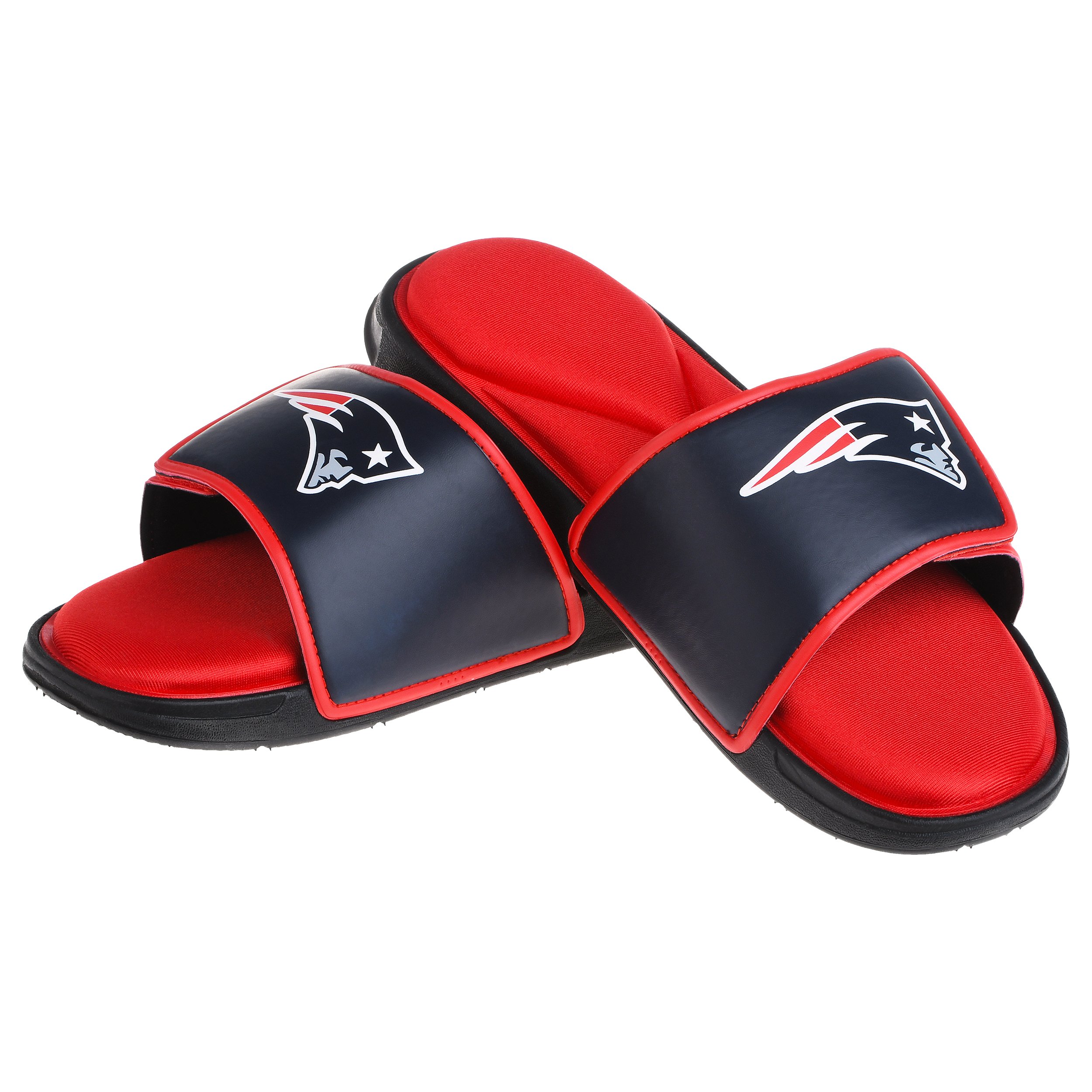NFL Herren Deluxe Badesandalen aus Schaumstoff, Herren, Deluxe Foam Sport Shower Slide Flip Flop Sandals, Team Color, Large