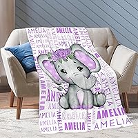 Vista 15 de Custom Name Blanket Throw Personalized Blanket for Kid with Names Customized Blanket with Name for Baby,Custom Blanket,Gift for Birthday Letter