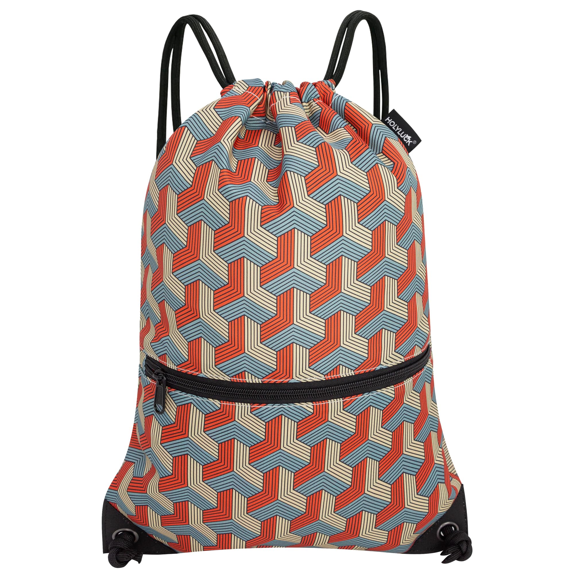 HOLYLUCK Drawstring Backpack Bag Sport Gym Sackpack