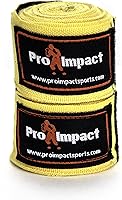 Vista 2 de Pro Impact 180 pulgadas estilo mexicano Vendas de mano para boxeo – Soporte elástico para muñeca y nudillo para MMA, Muay Thai, Kickboxing, bolsa
