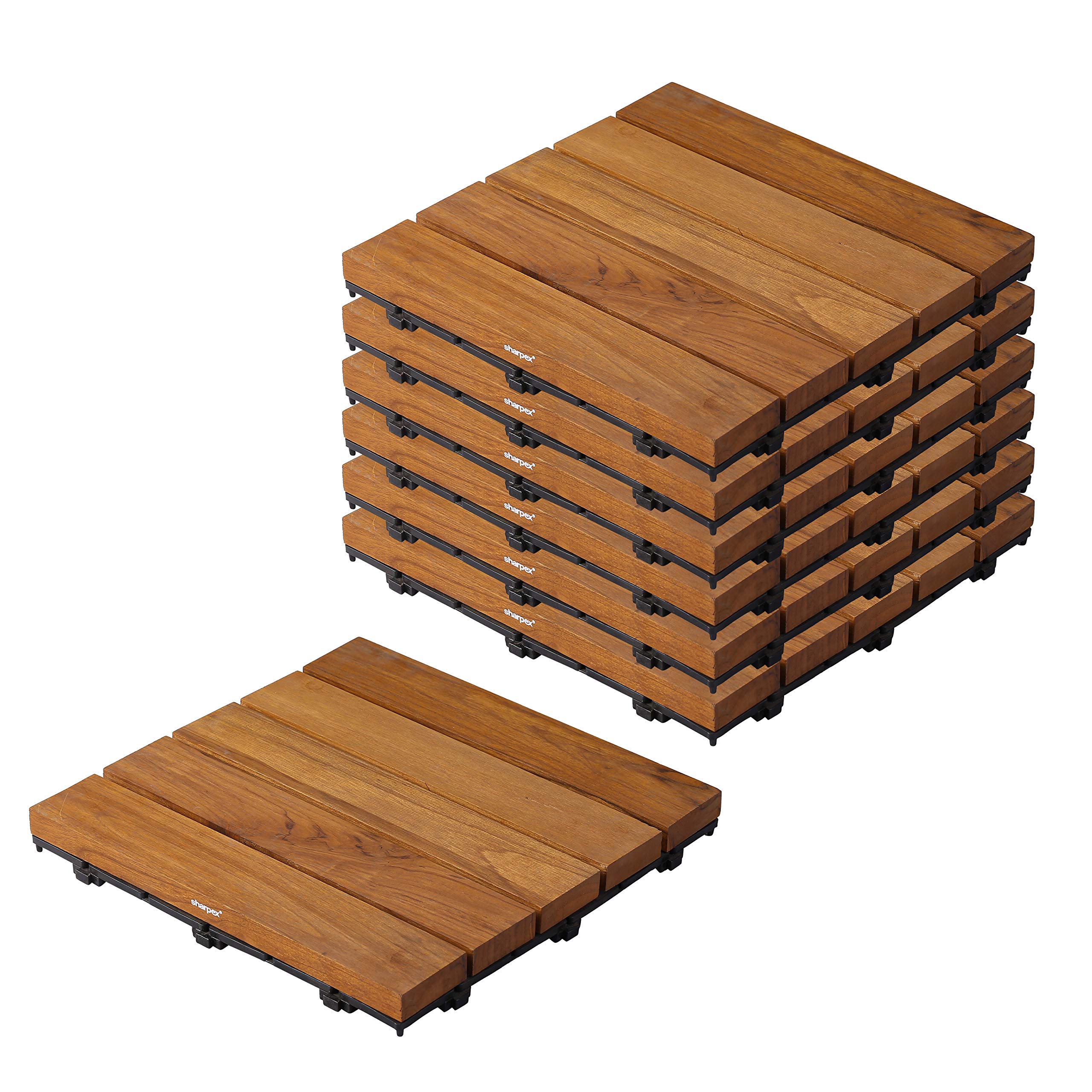 Buy Sharpex Deck Tiles Hardwood Tiles Interlocking Deck Tiles6 Tiles