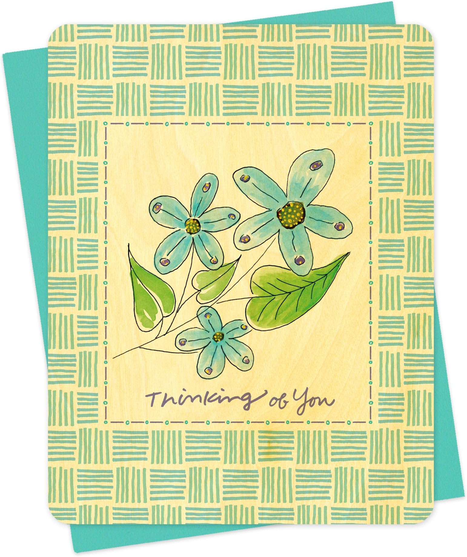 Periwinkle Wood Thinking of You Card by Night Owl Paper Goods