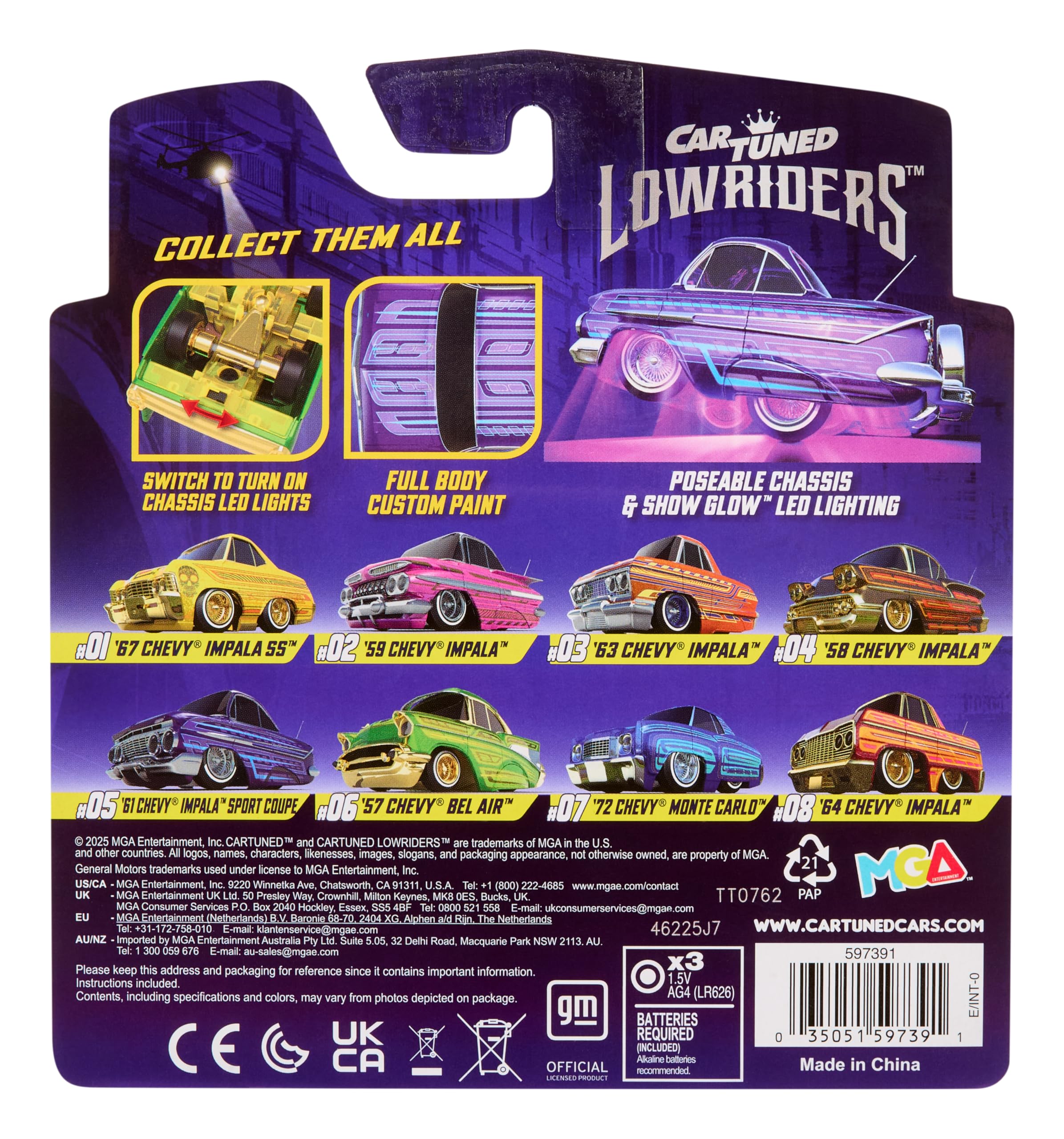 Amazon.co.jp: CarTuned ローライダーシリーズ1-1961シボレーインパラ