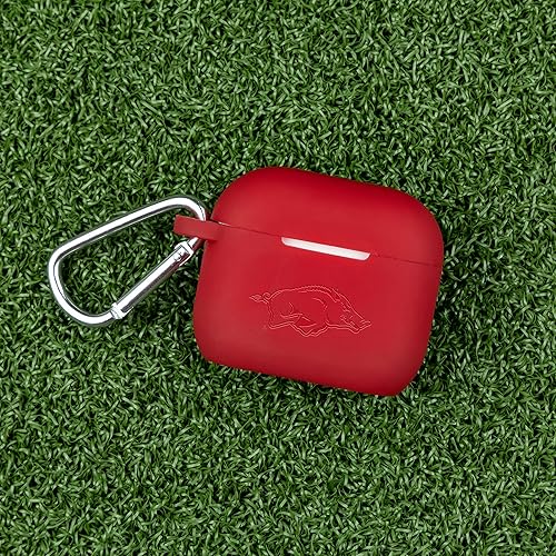 Miniatura 2 de Affinity Bands Arkansas Razorbacks - Funda de silicona grabada compatible con Apple AirPods Gen 3 (carmesí)