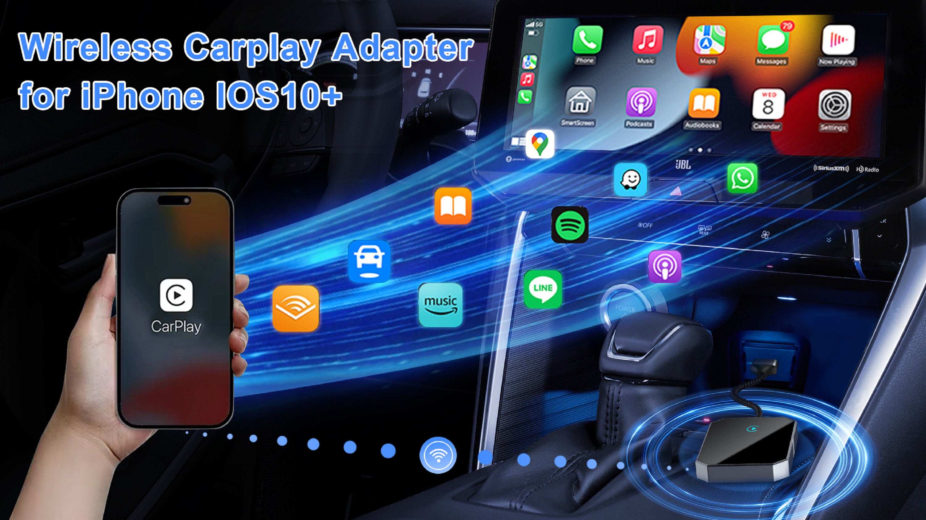 apple様 Amazon.com: Wireless Carplay Adapter for iPhone, 2025