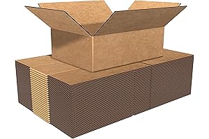 Small Moving Boxes, 12 x 8 x 4 Inches for Shipping - 25-Pack