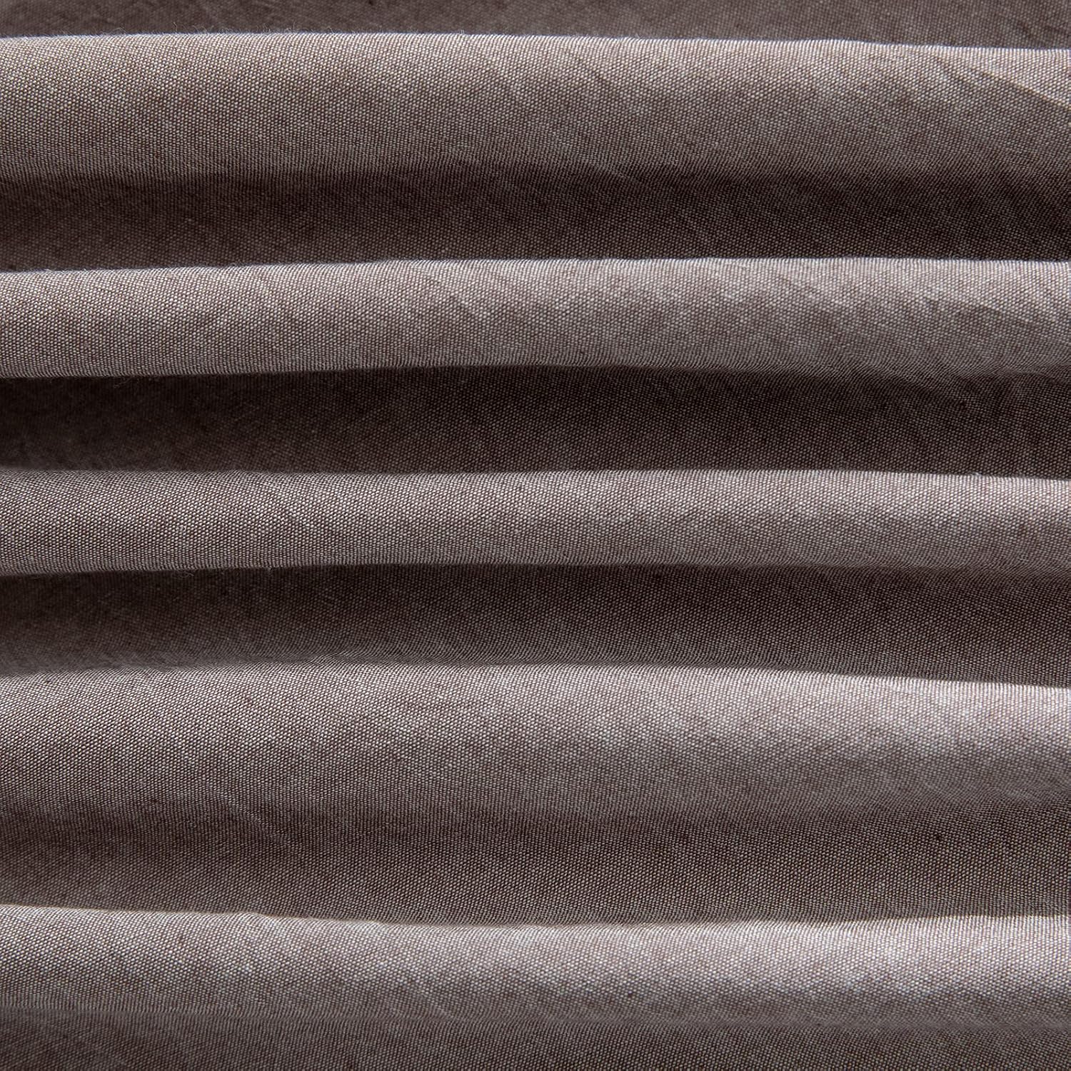 Tan Duvet Cover King, 100% Washed Cotton Linen Like Textured Solid Color Casual Modern Style Tan Bedding Set, with Zipper Closure, Luxury Soft Relaxed Feel Natural Wrinkled Comfy (3pcs, King) King 0838