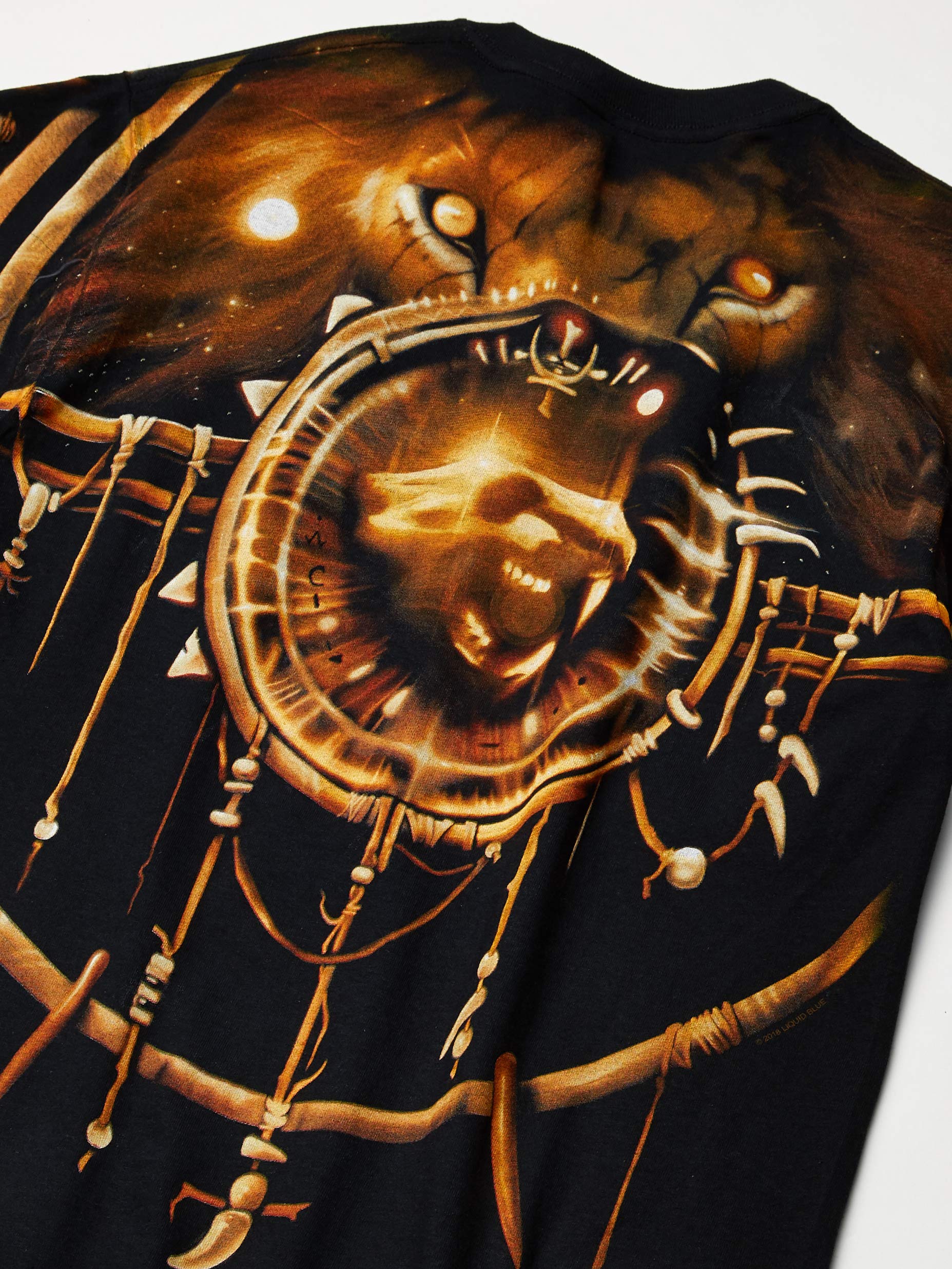 Liquid Blue Tribal Lion T-Shirt T-Shirt Uomo