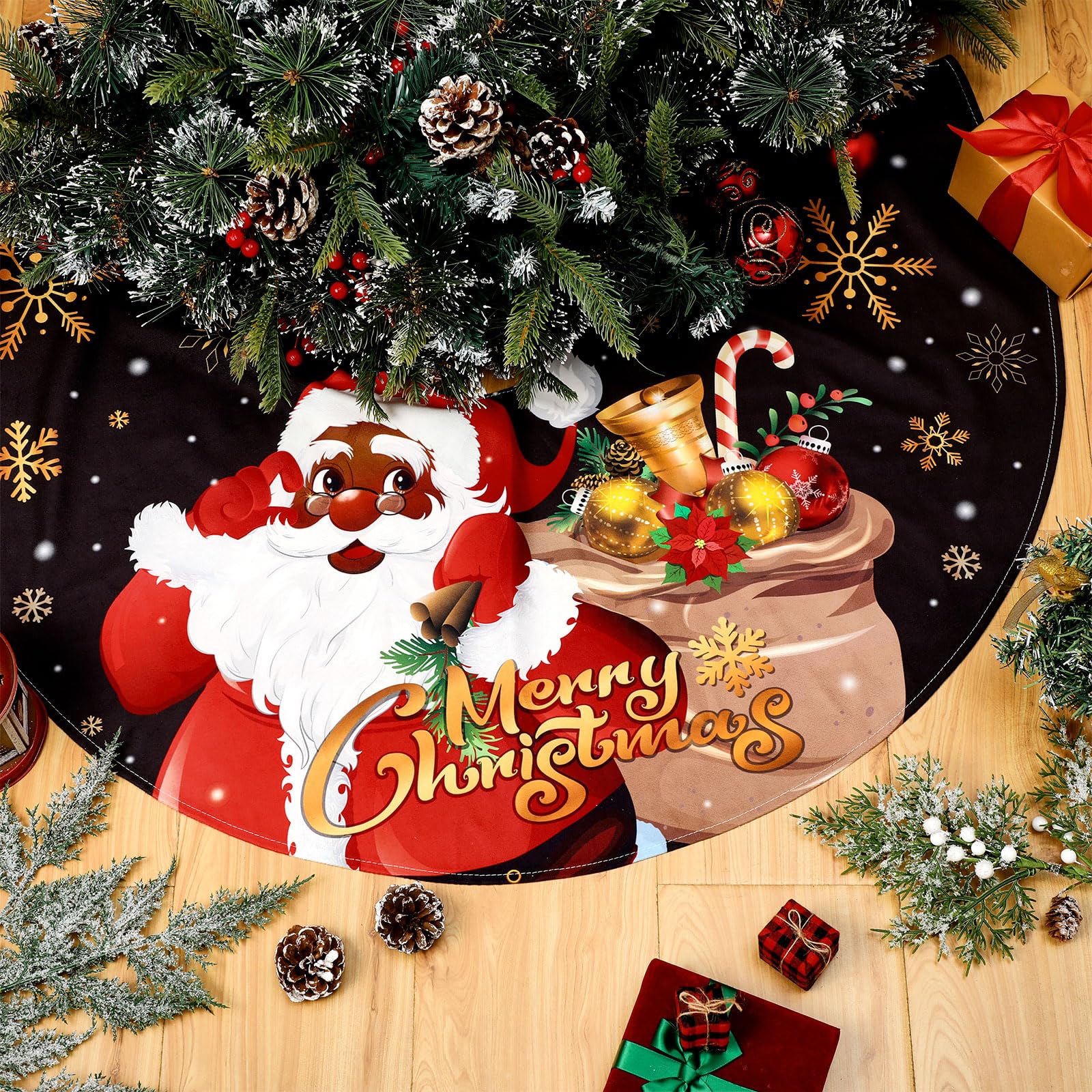 Jupe de sapin de Noël vintage célébrant les traditions familiales Leitee
