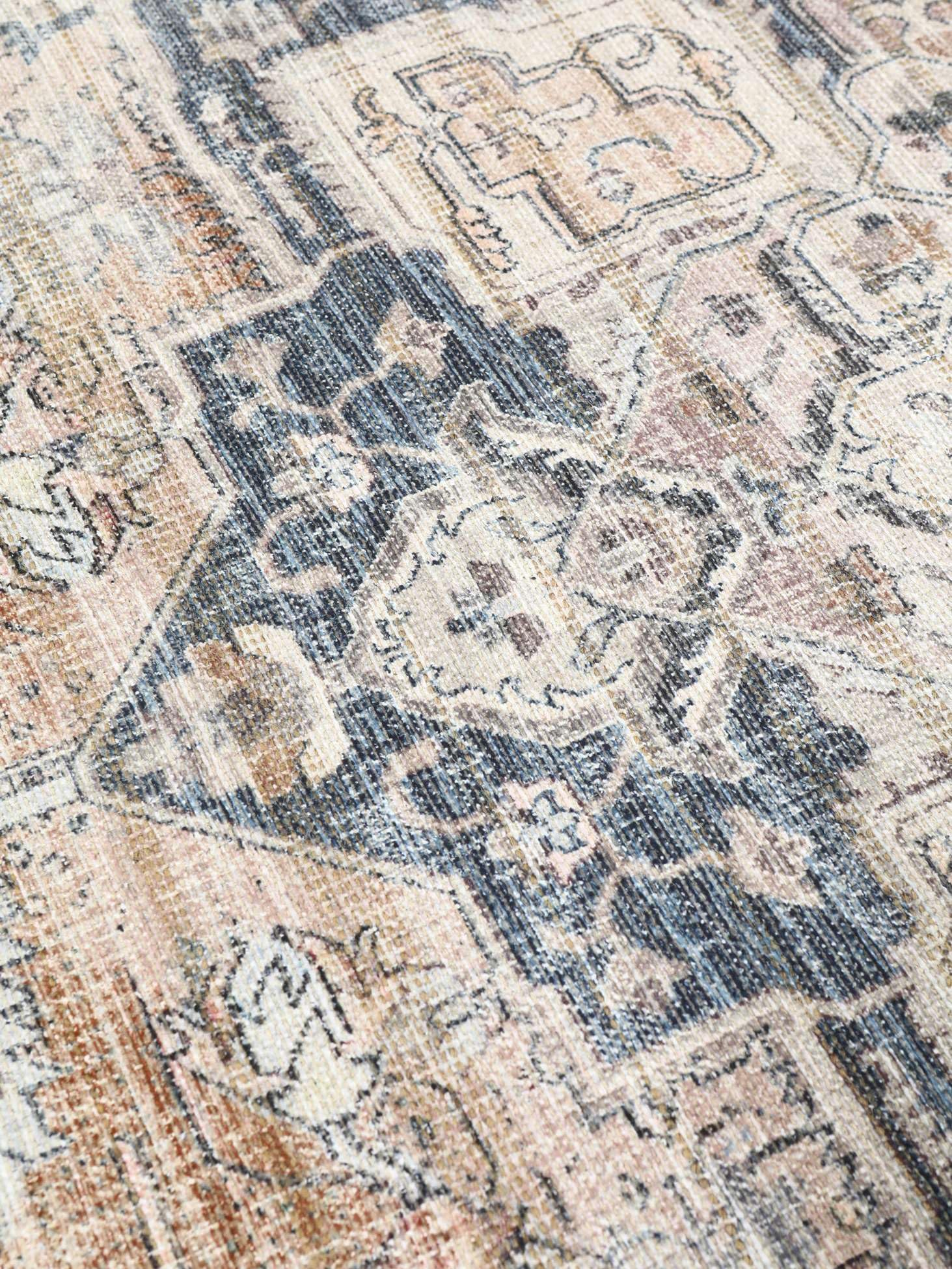 RugVista Dhabi Oriental Tapis, 160 x 230 cm, Terracotta/Bleu