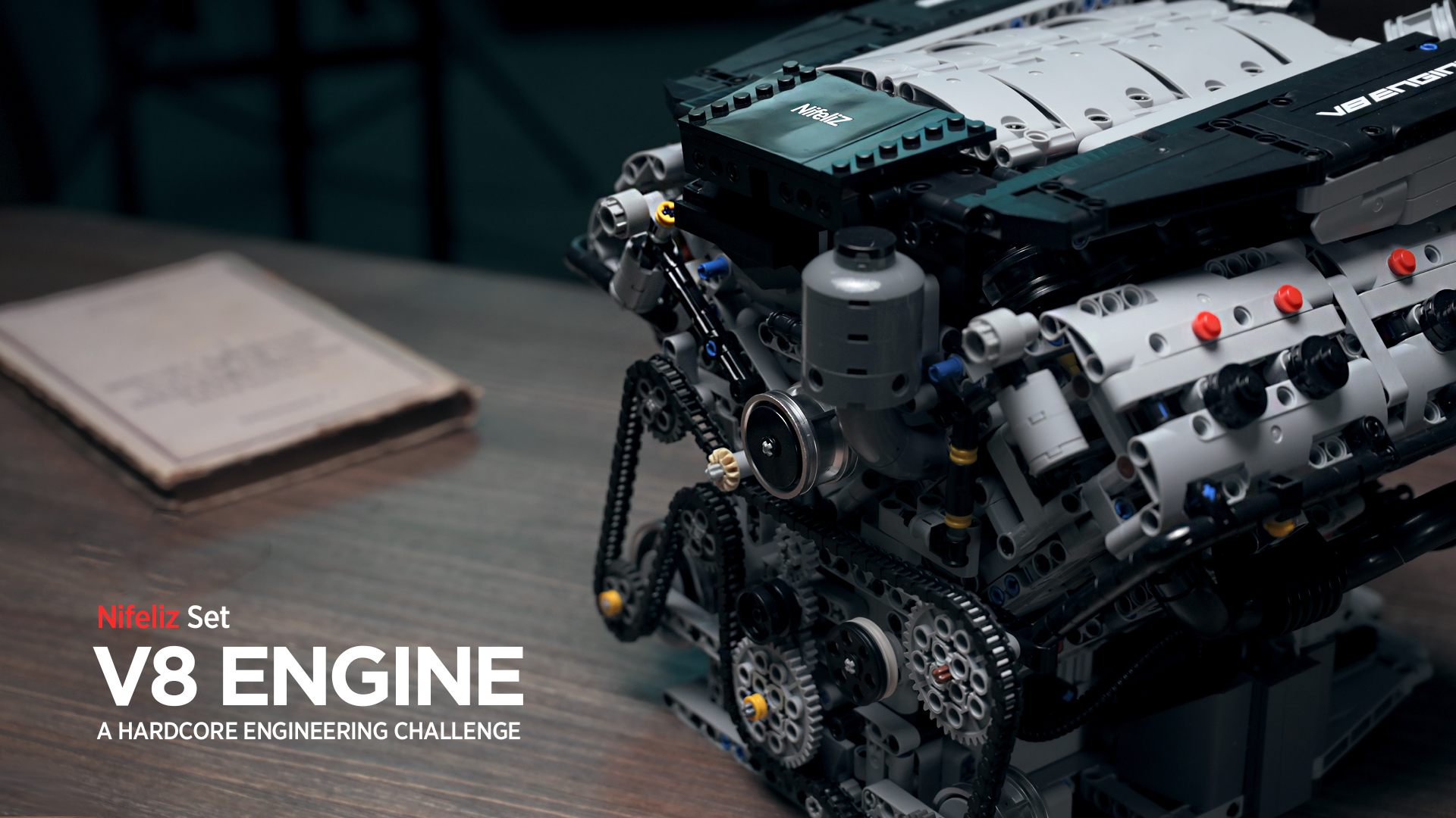 Amazon.com: Nifeliz V8 Engine Building Set, Exclusive Advanced