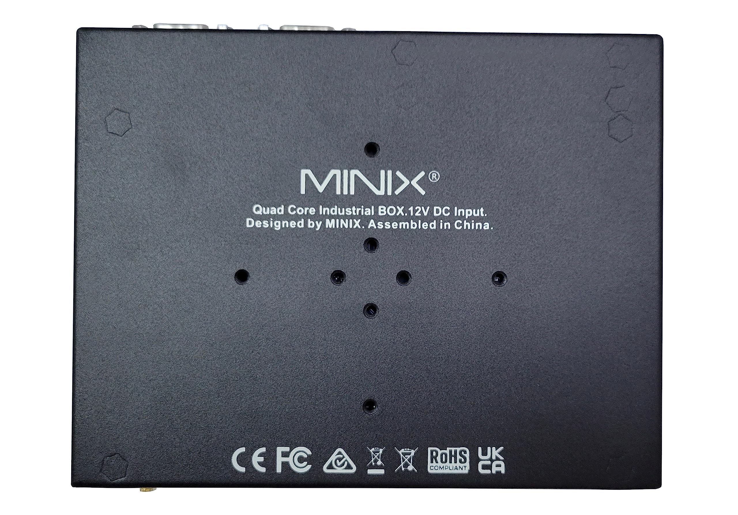 MINIX RIC R35-4 Lüfterloser industrieller Android-Player, 4K Ultra HD/4 GB DDR4/64 GB eMMC 5.1/GLAN/6 Com/Pre-Rooted Firmware/Wake On LAN/Auto Power Ideal für Digital Signage, POS und industrielle