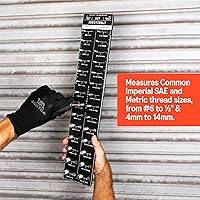 Vista 2 de SST - Original Identibolt - Comprobador de roscas preciso y montaje en pared - Roscas imperiales SAE y métricas - Identificador de 28 tuercas