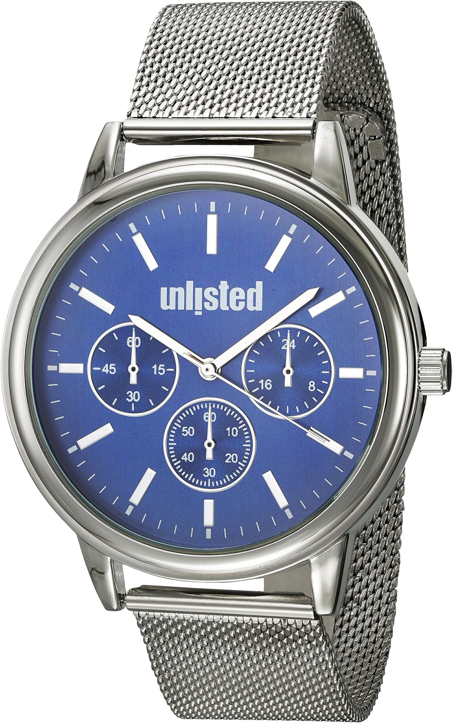 UNLISTED WATCHES Men's 10031969 Sport Analog Display Analog Quartz Silver Watch