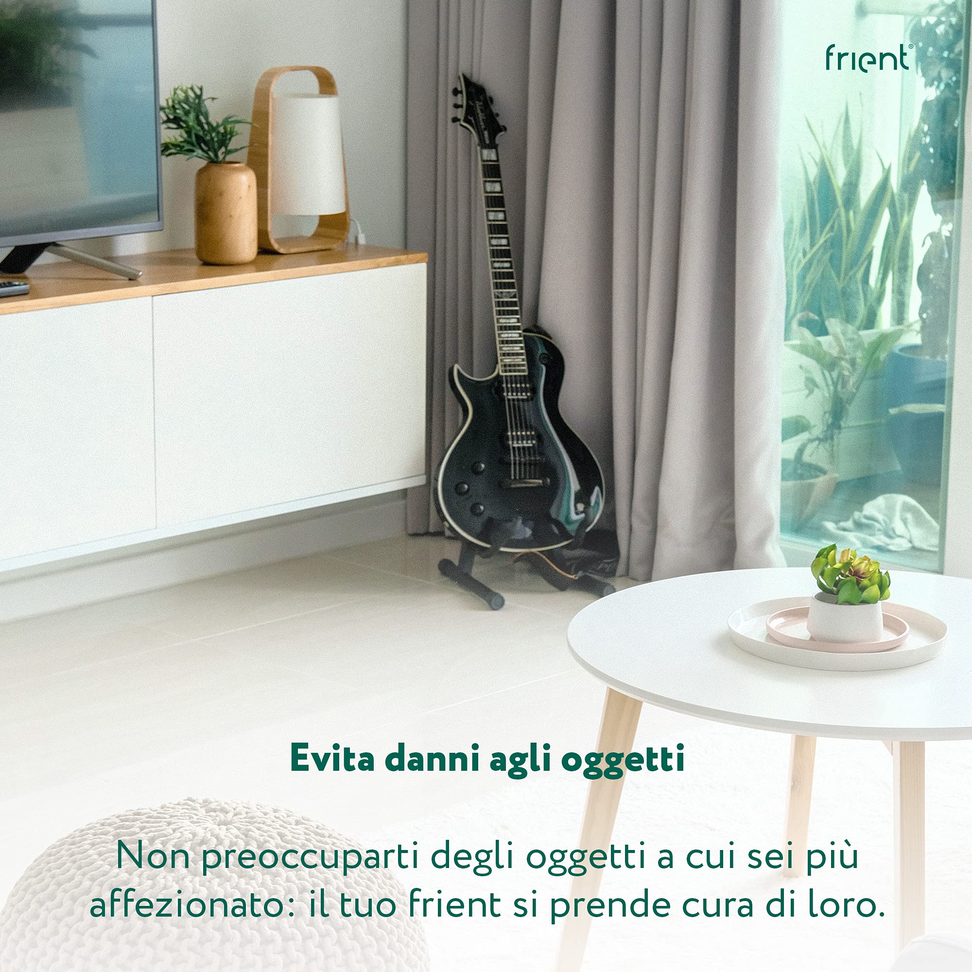 frient Sensore per La Qualità dell’Aria - Voc Wireless per Interni | Monitoraggio Umidità e Temperatura - Alimentato a Batteria - Zigbee - Compatibile con Homey, Home Assistant e SmartThings