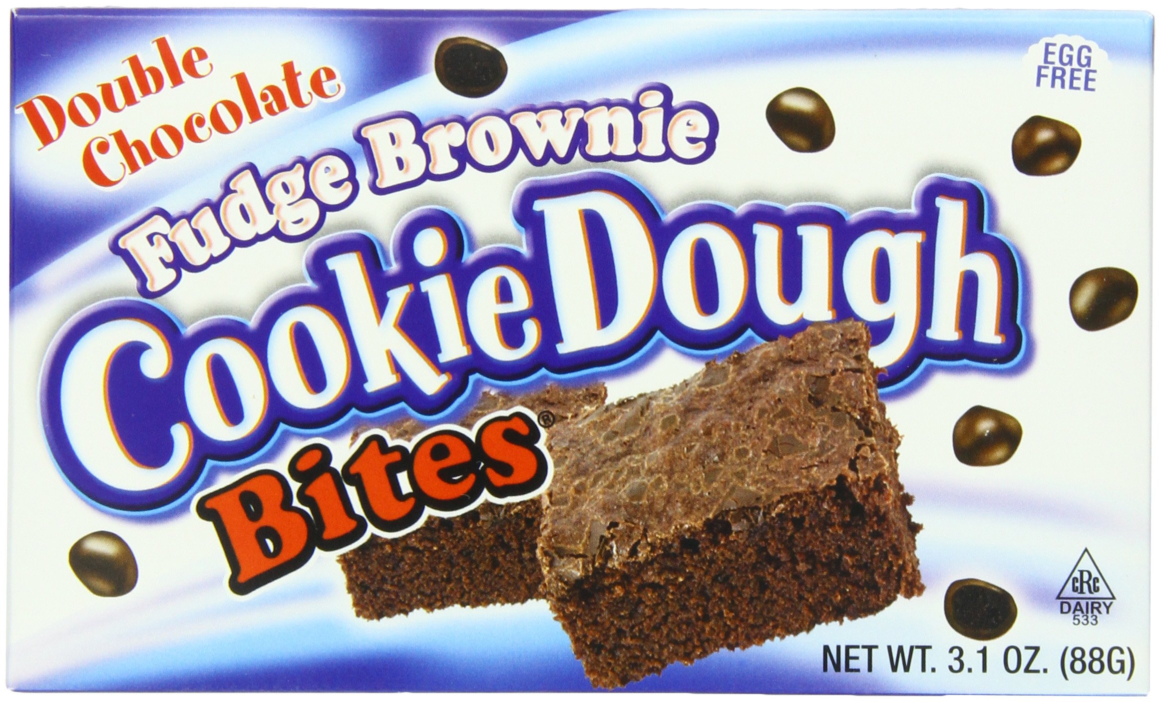 Taste of Nature Inc. Fudge Brownie Cookie Dough Bites 3.1 Ounce Boxes (Pack of 30)