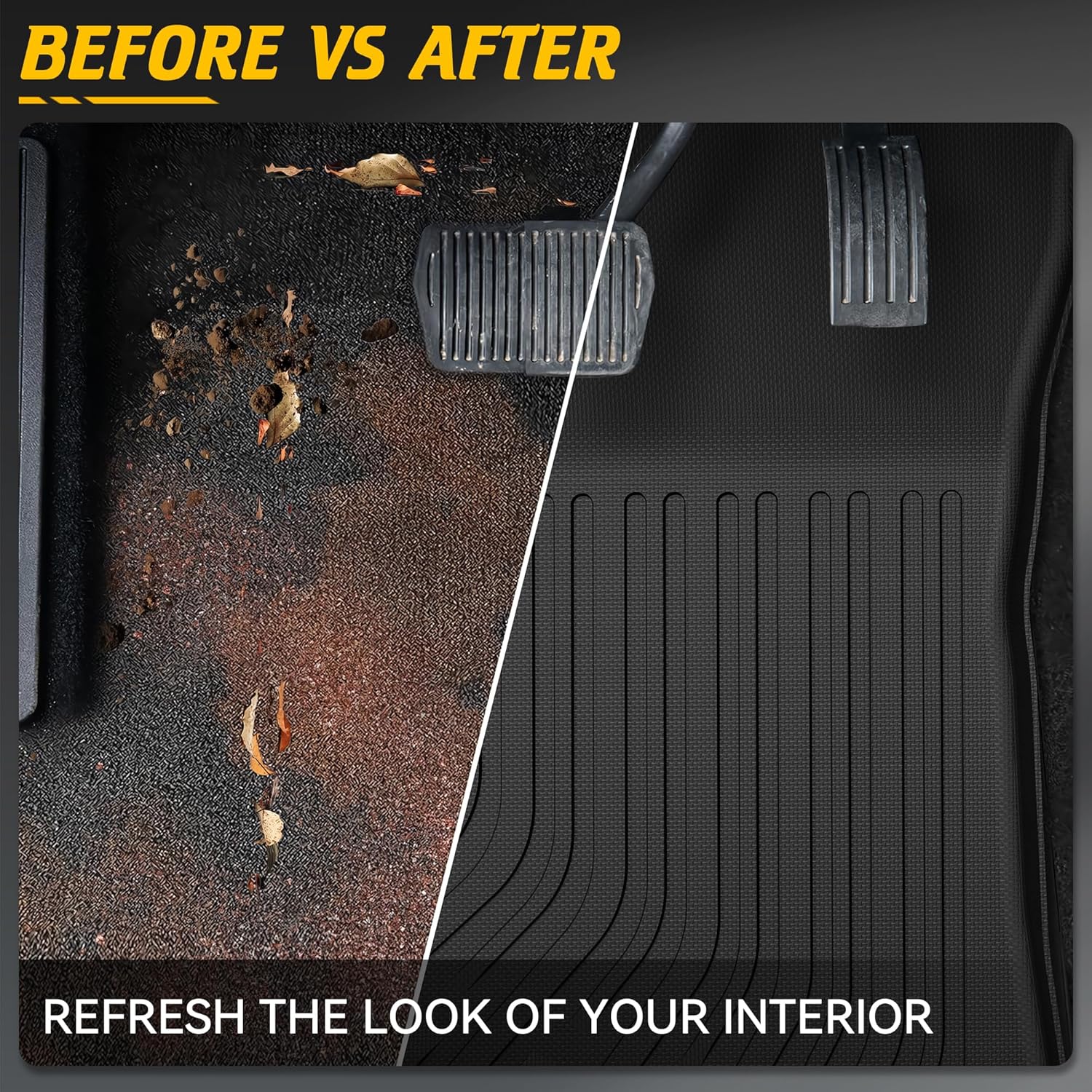 Floor Mats & Cargo Mat Custom Fit for KIA K4 2025 2026 Accessories All-Weather TPE Car Mats Anti-Slip Trunk Mat Fit for KIA K4 2025 2026 1st 2nd Row Trunk Liner Full Set of 4 Mats - Image 7