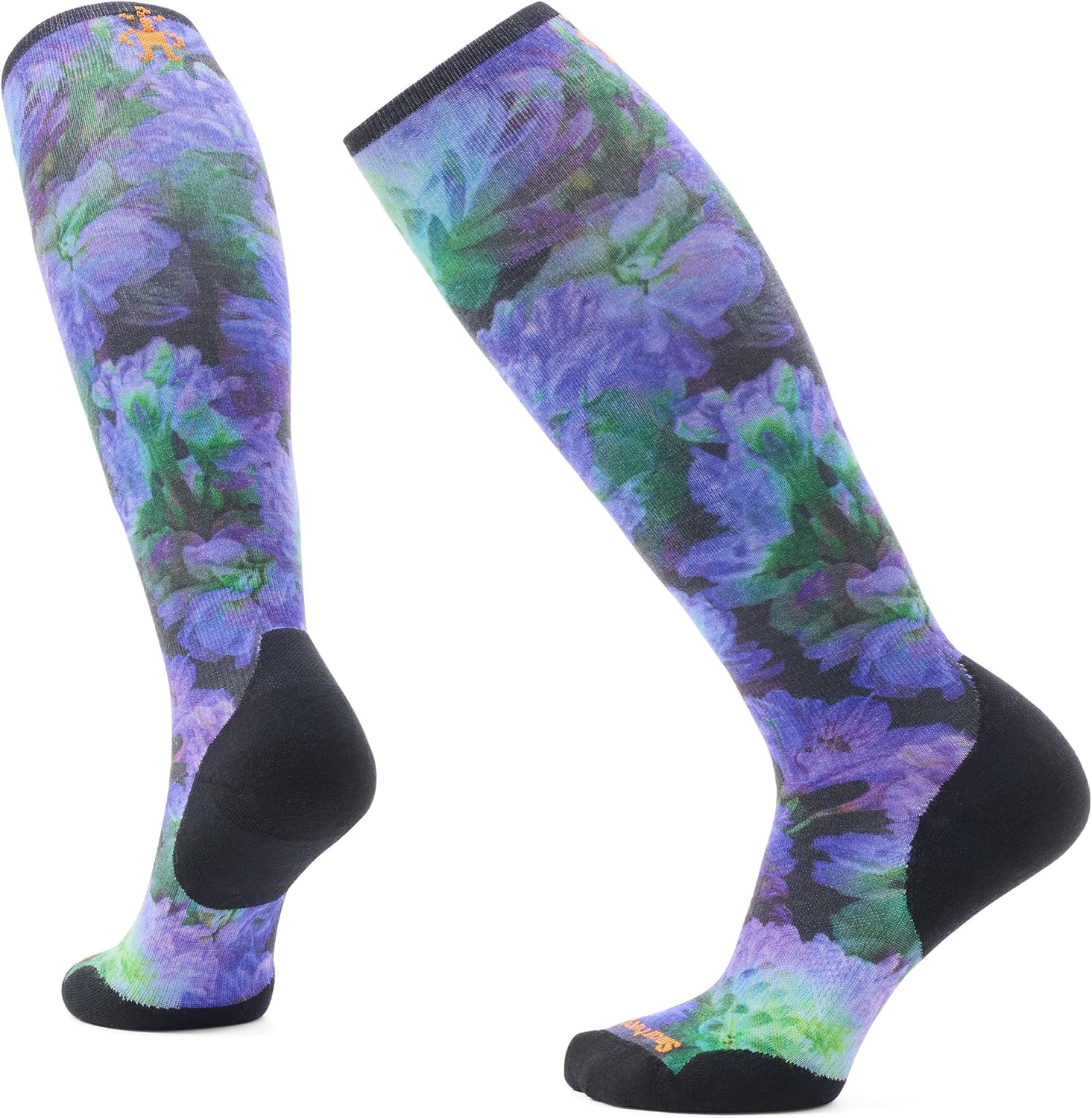 Smartwool Women's Ski Targeted Cushion Electric Lotus Print Over the Calf Socks