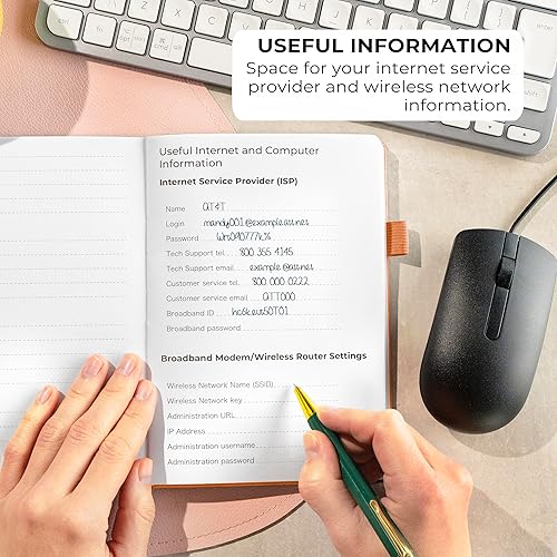 Miniatura 269 de Clever Fox - Libreta de contraseñas con pestañas alfabéticas, organizador de direcciones de Internet, tamaño pequeño de bolsillo, para inicios de