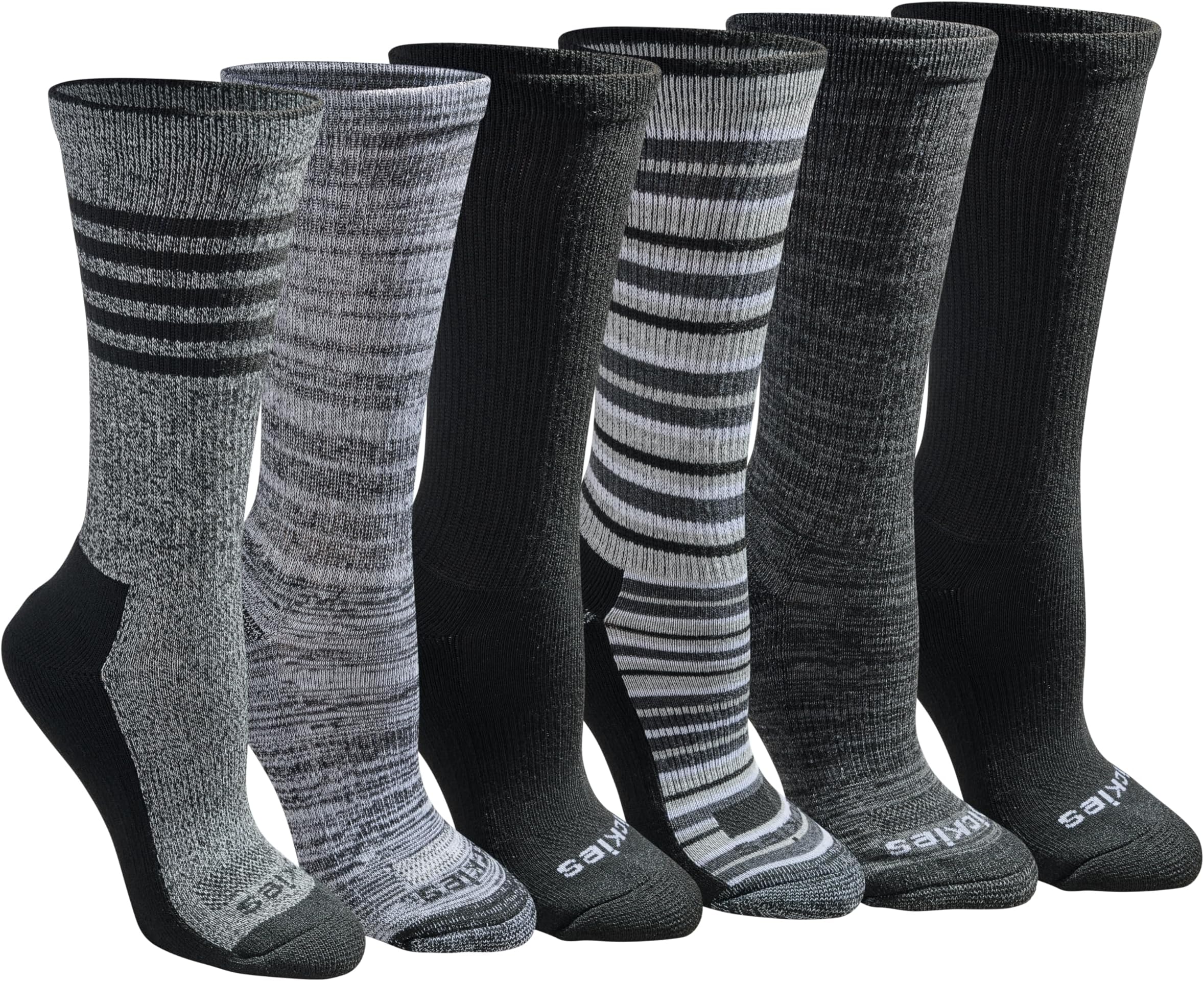 Women's Dri-Tech Fashion Moisture Control Crew Socks (6, 12 Pairs)