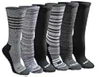 Dickies Women's Dri-Tech Fashion Moisture Control Crew Socks (6, 12 Pairs)