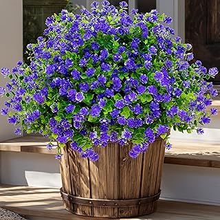 AXYLEX Artificial Outdoor Purple Boxwood Shrubs