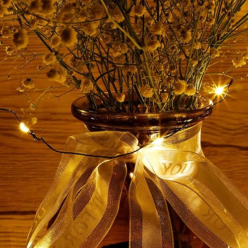 Miniatura 6 de Twinkle Star - Tira de luces LED de 4 pulgadas para interiores y exteriores, control regulable, luces de alambre verde estrellado, iluminación para