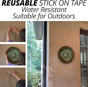 Mammoth Double-Sided Nano Tape - Super Strong, Washable, and Reusable - Ideal for Mounting Objects on Non-Porous Surfaces - 1.2 Wide, 10' Roll - No Residue
