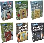 Hoyle 6 in 1 Fun Pack Kids Playing Cards Games Go Fish Crazy 8s Old Maid Slapjack