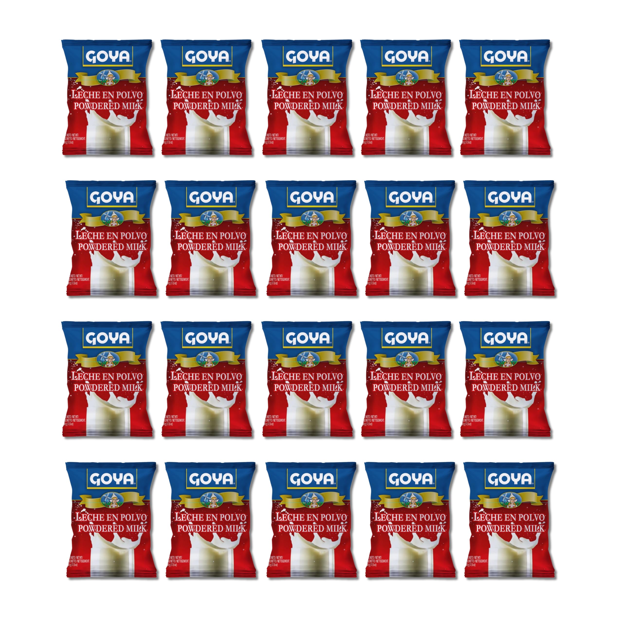 Leche en Polvo Entera - Pack Ahorro 20 x 500g (Total 10kg) - Leche de Origen UE Ideal para Café, Repostería y Desayunos - Formato Familiar de Larga Duración - NEXU