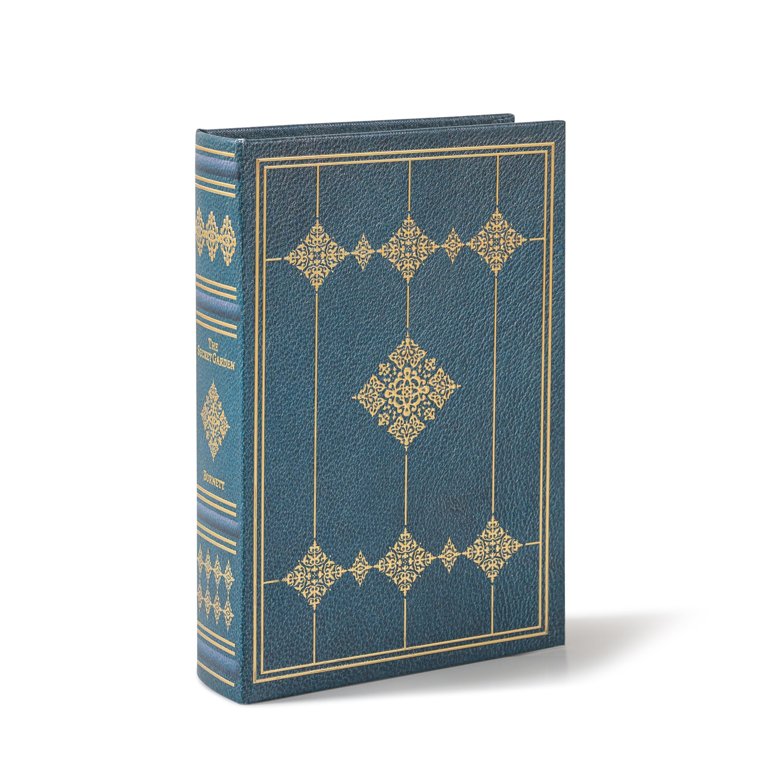 Soul & Lane Faux Book Storage Box – 10" x 6.7" x 1.8" Book Shaped Box with Magnetic Closure, Decorative Hollow Storage for Hidden Compartment Use,