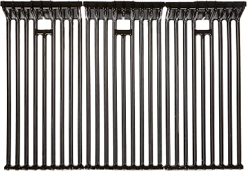 Music City Metals 62203 Gloss Cast Iron Cooking Grid Replacement for Select Broilmaster Gas Grill Models, Set of 3