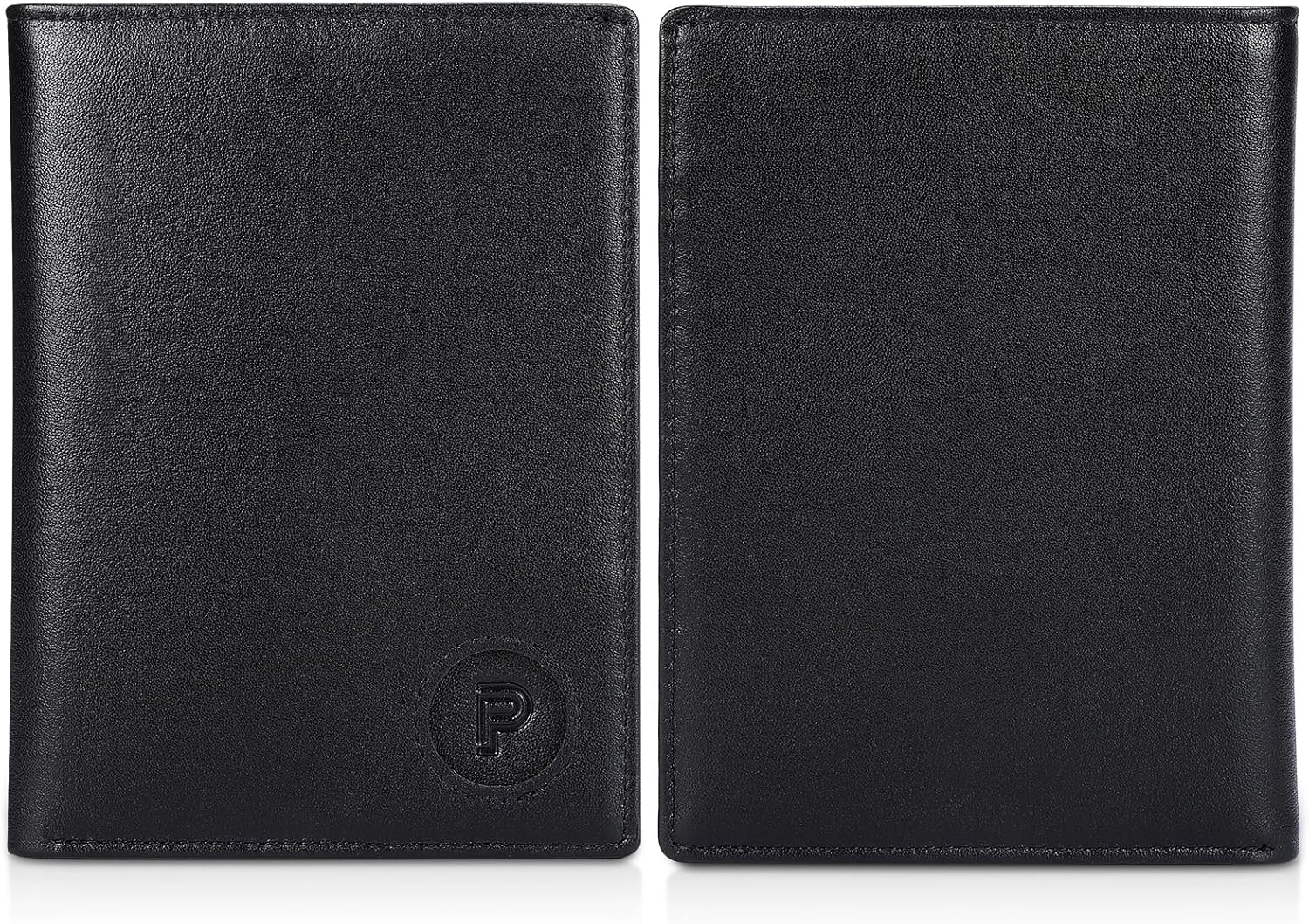 Polare Luxury RFID Blocking Leather Passport Holder Travel Wallet For Men and Women (Black/Brown with AirTag Slot) - Image 9