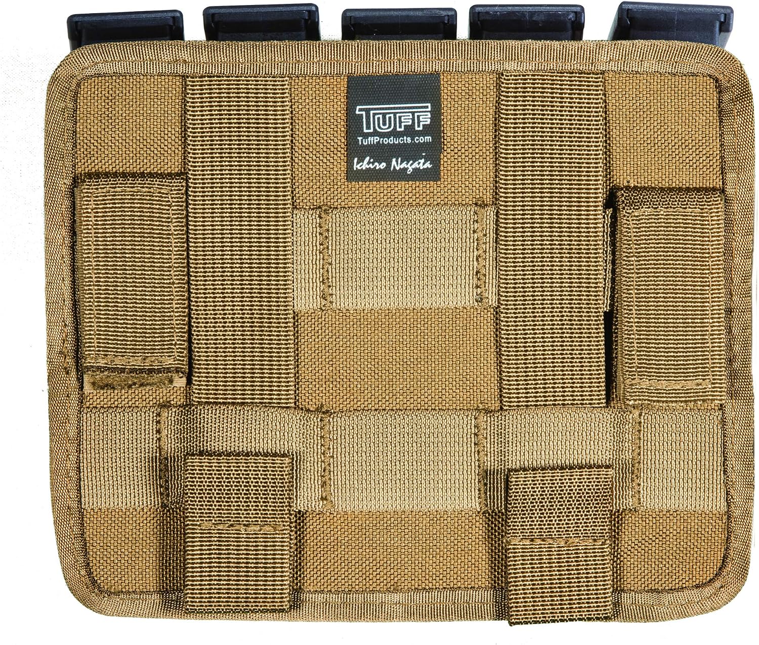 TUFF 5 In Line Magazine Pouch (1000D Coyote Brown, B92f/GL 17/20/21/22/P226)