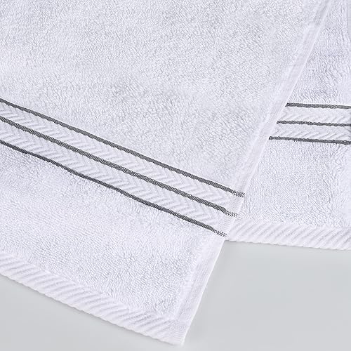 Miniatura 3 de Superior Juego de 4 toallas de baño de algodón turco ultra afelpadas, toallas para ducha, baño, artículos esenciales para el hogar, spa, baño de