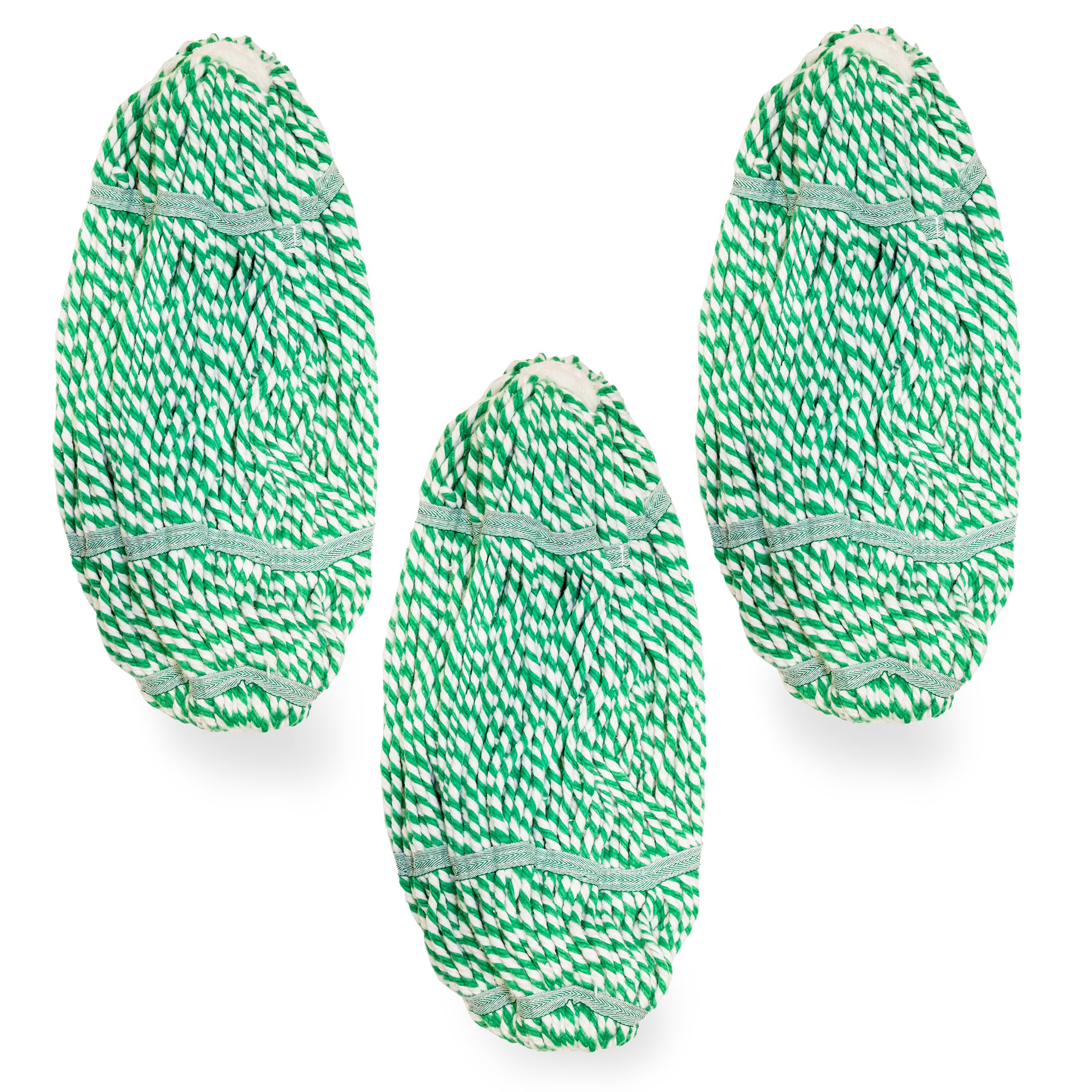 Libman Recambios, Hilo de poliéster, Blanco y Verde, Paquete de 3