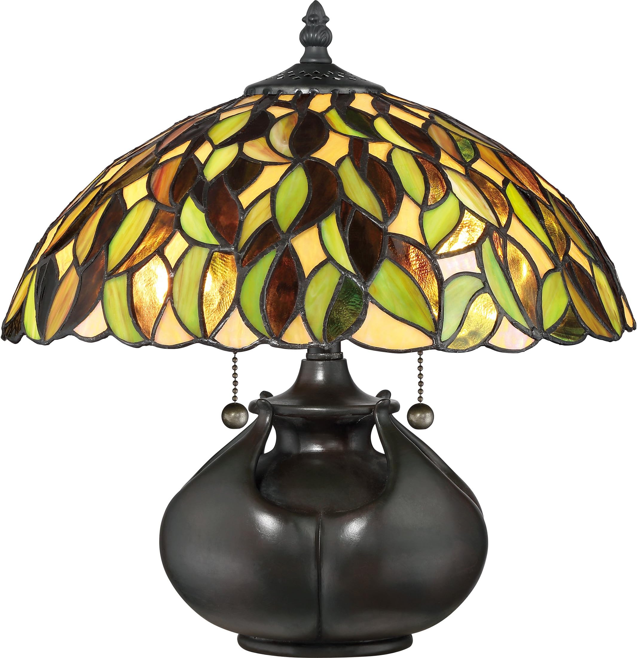 Quoizel Greenwood 2-Light Valiant Bronze Table Lamp