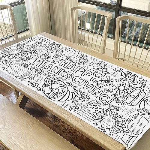 Miniatura 2 de Tiny Expressions Cartel para colorear con texto en inglés Happy Thanksgiving